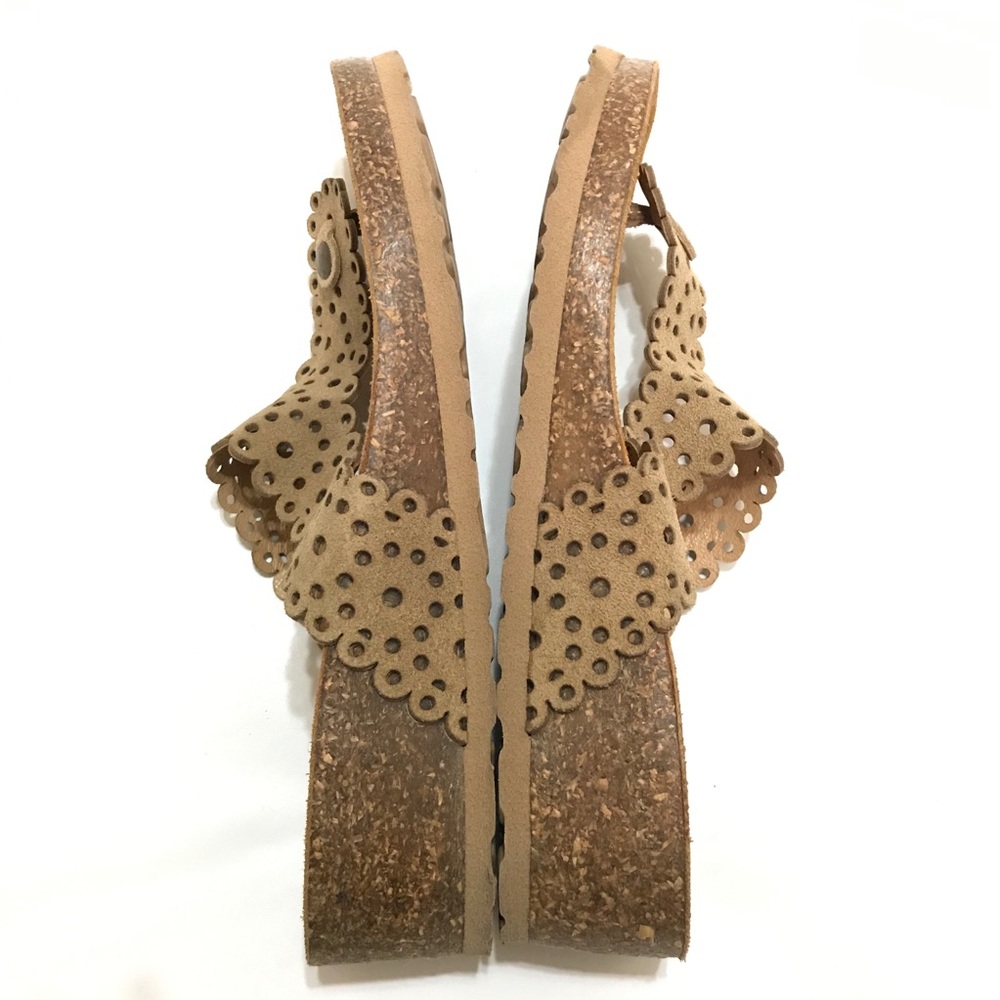 Mia Paoli Thong Sandals Leather Velour
